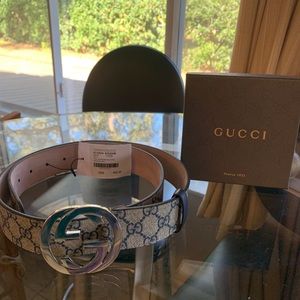 Gold Double G Gucci Belt Supreme